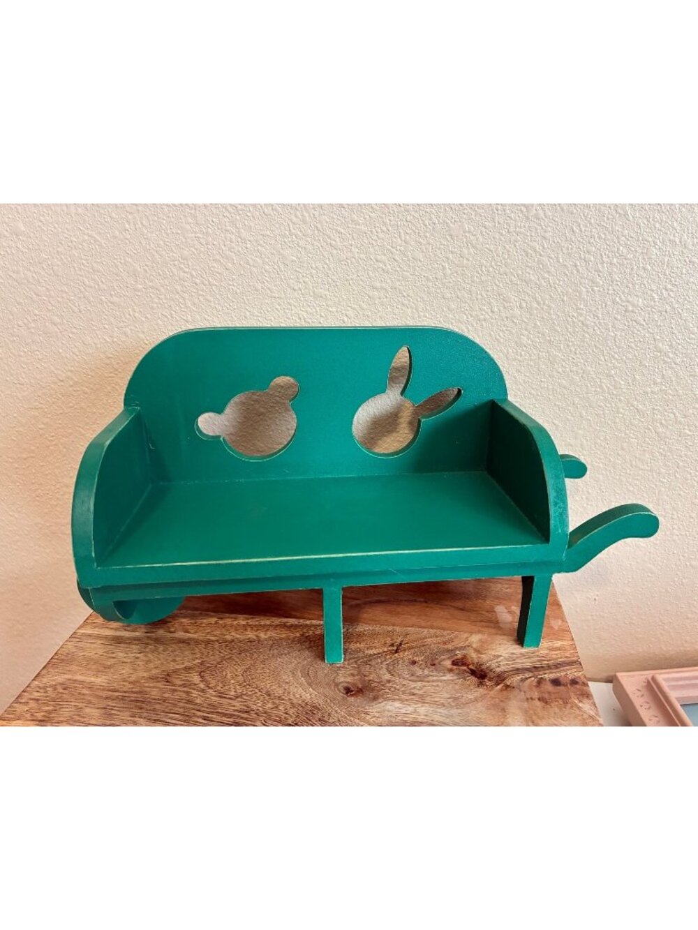Muffy Green Hoppy Vanderbear Wheel Barrel Bench Accessory Furniture Dolls
